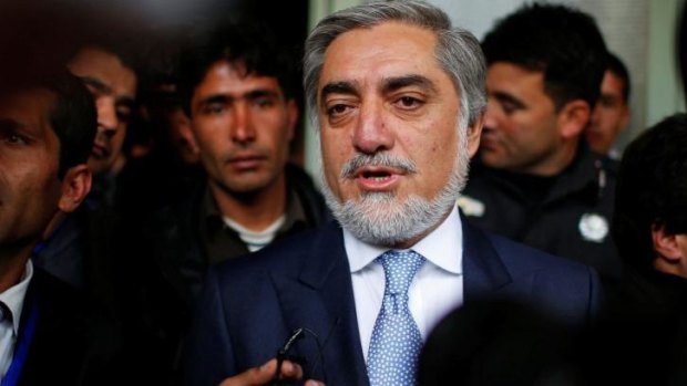 Afghan presidential candidate Abdullah Abdullah is leading with about 41.9 per cent of the vote.