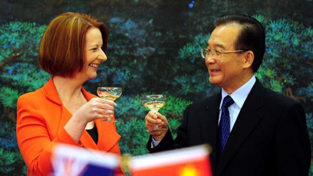 Prime Minister Julia Gillard and Chinese Premier Wen Jiabao ... Australia's historical relationship with the Chinese is the subject of new debate.