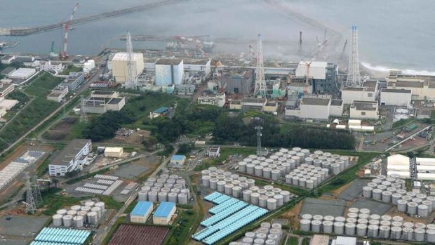 Tokyo Electric Power Co.'s tsunami-crippled Fukushima Daiichi nuclear power plant and its contaminated water storage tanks in Fukushima.