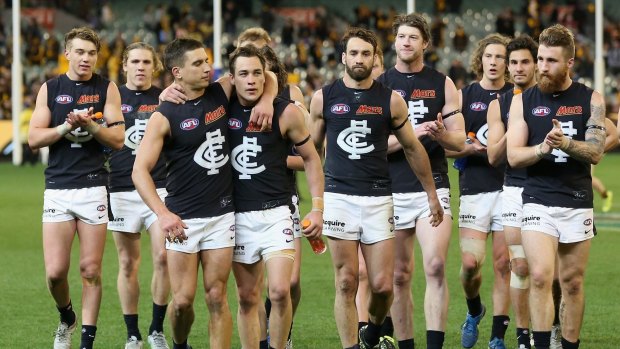 Regrouping: Carlton have top pick in this year's draft.