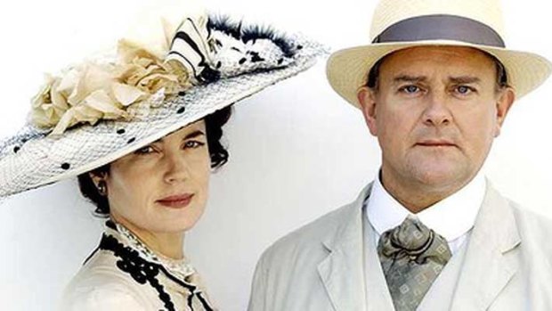 Downton Abbey stars Elizabeth McGovern and Hugh Bonneyville