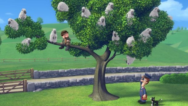 Unexpected directions: A scene from "Postman Pat: the Movie".