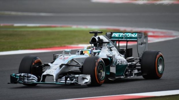 Fastest in second practice: Lewis Hamilton.