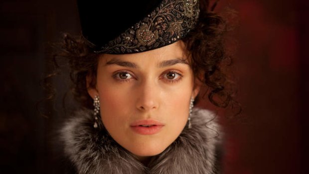 Russian ... Keira Knightley, pictured here in Anna Karenina, has a skittish, febrile style.