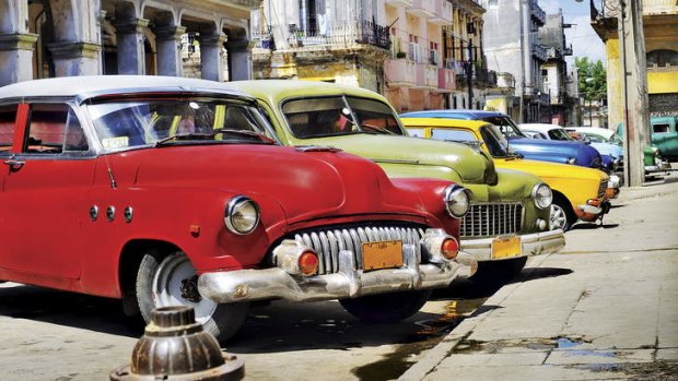 That old car smell: The streets of Cuba are filled with rumbling American-made classics from the '50s.