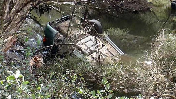 The accident that resulted in this car ending up in the Collie River is now the subject of an attempted murder charge.