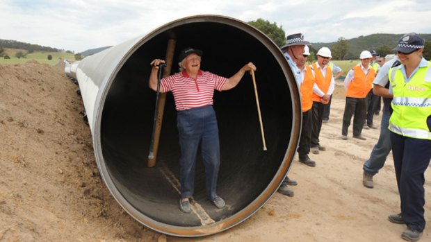 Eighty-two-year-old local Kath Metherall pipes up.