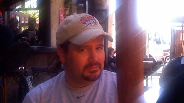 Shot dead: James Lee DiMaggio in a restaurant in West Hollywood, California in 2011.