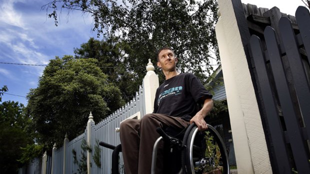 Michael Forbes, once an elite cyclist and triathlete, is a quadriplegic after a truck hit him while he was training on his bicycle in East Brighton last June.