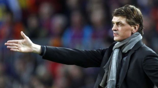 Tough times: Tito Vilanova should be preparing for another successful season as coach of Barcelona. Instead he faces a battle with cancer.