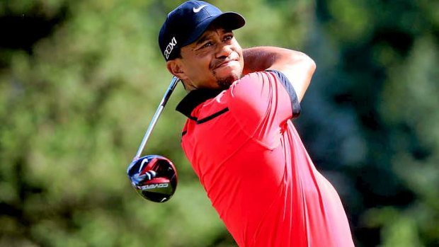 Seven-shot victory: Tiger Woods shot an even-par round of 70.
