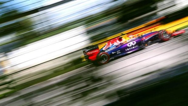 Off the pace: Daniel Ricciardo during practice for the Canadian Grand Prix.