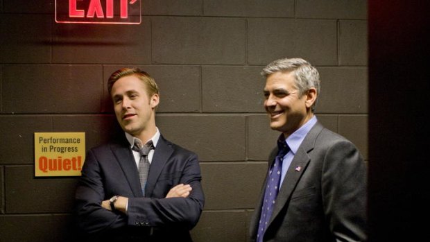 Ryan Gosling and George Clooney in <i>The Ides of March</i>