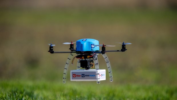 Australia Post is testing drone technology to deliver small parcels.