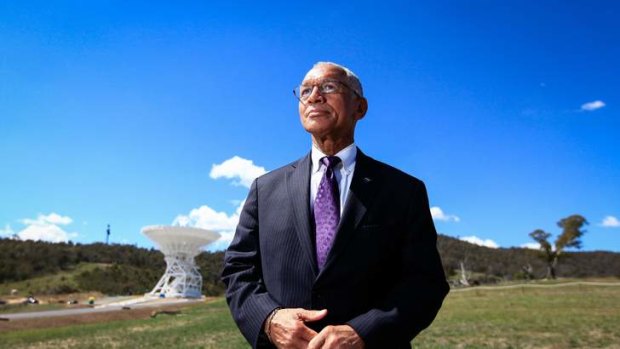 To mark 50th anniversary of Deep Space Network, the head of NASA Mr Charles Bolden visits the Canberra Deep Space Communication Complex, Tidbinbilla.