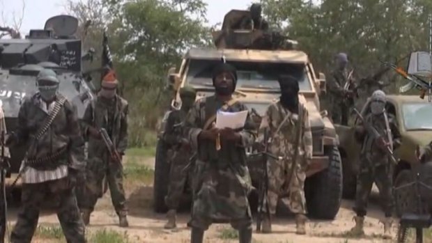 The Nigerian Islamist extremist group Boko Haram appears in a video, voicing support for militants in Iraq and Syria.