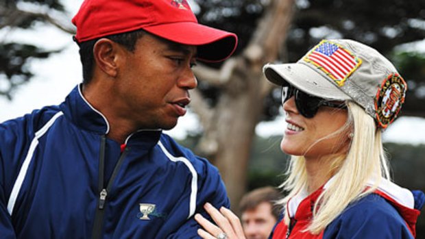 Tiger Woods and Elin Nordegren in October.