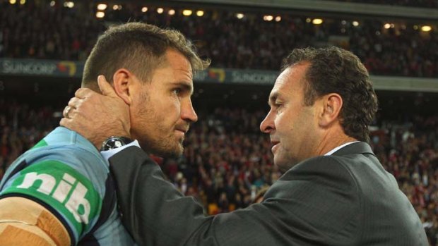"There's always next year" ... Ricky Stuart consoles Anthony Watmough.