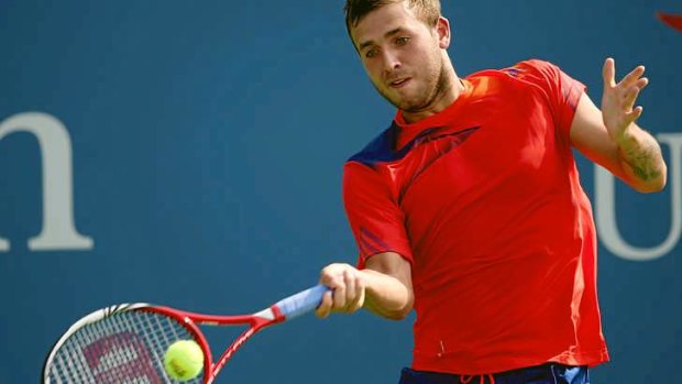Unchartered territory: Daniel Evans is through to the third round of a grand slam tournament for the first time.