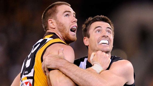Hawthorn's Max Bailey will not be renweing hostilities with Collingwood's Darren Jolly in round one.
