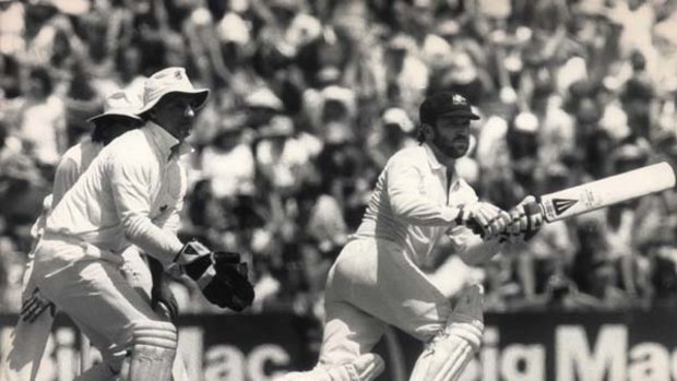 Allan Border batting against England in 1987.