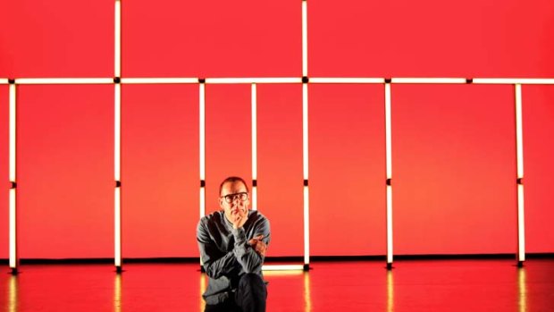 Top set ... Alan MacDonald on the set of the Sydney Dance Company's latest performance, The Land of Yes and the Land of No.
