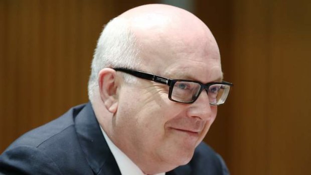 Attorney-General George Brandis said Transfield allowed itself to be "bullied".