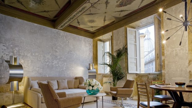 This 17th century townhouse is Rome's  newest luxury boutique hotel.