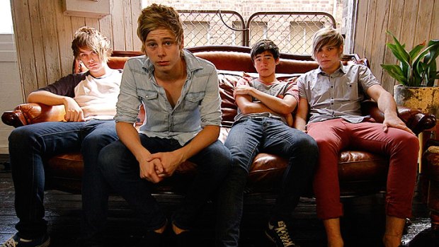 Likely lads: 5 Seconds of Summer band members (from left) Michael Clifford, Luke Hemmings, Calum Hood and Ashton Irwin.
