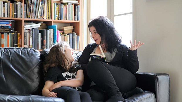 Adventures: Amy Gray and daughter, Aurora enjoying Hitchhiker's Guide to the Galaxy. Photo: Jesse Booher