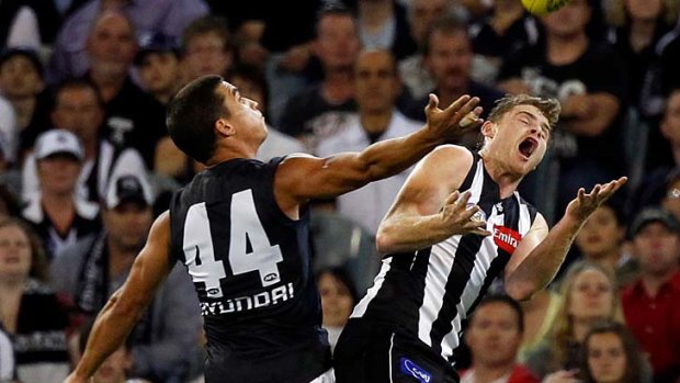 Andrew Carazzo blitzed Magpie superstar Scott Pendlebury the last time Carlton met Collingwood, setting up a Blues thrashing of the Magpies.