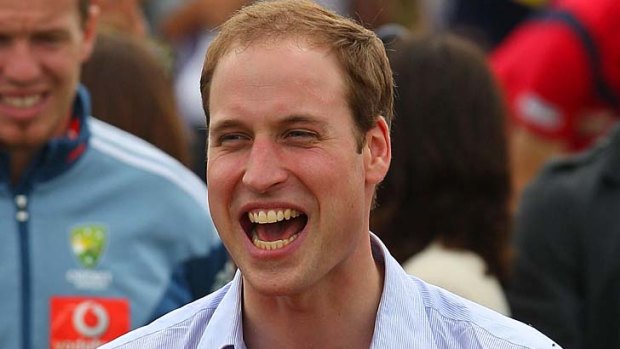 Prince William ... celebrated with his friends in secret.