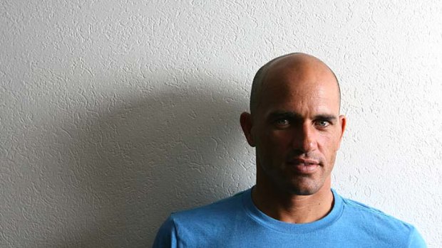 Another scalp; American surfer Kelly Slater is riding out his hair loss in style.