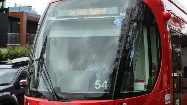 Private operator Keolis Downer Hunter said the tram suffered a charging problem.