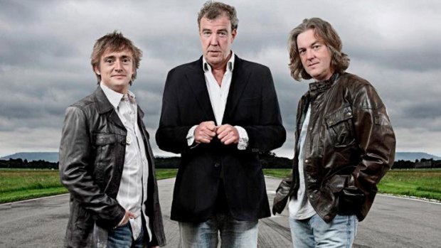 Winning team: <i>Top Gear</i> presenters Richard Hammond, Jeremy Clarkson and James May.