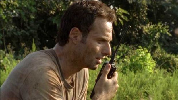 Rick wasn't always on the other end of the radio ... <i>The Walking Dead</i>