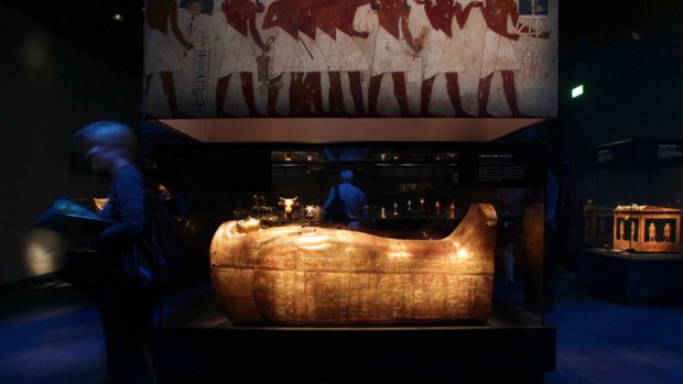 The short life and glittering, golden afterlife of King Tutankhamun is evoked at Melbourne Museum.