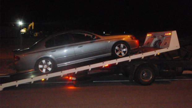 The vehicle seized by Warwick Police.