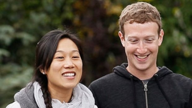 Priscilla Chan and husband Mark Zuckerberg.