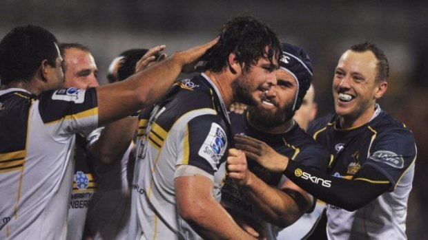 Sam Carter, the bolter of 10 Brumbies named in Wallabies squad.