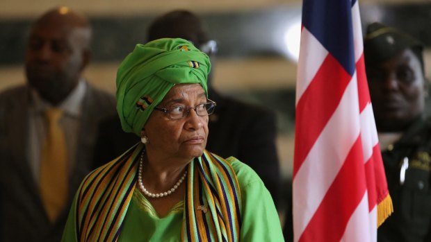 Liberian President Ellen Johnson Sirleaf has appealed for a global effort to beat Ebola.