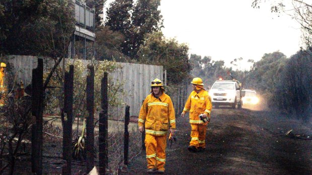 Properties along Warranqite Crescent in Hastings suffered damage in the fire.