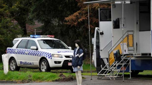 A police caravan has been set up appealing for information about the case.