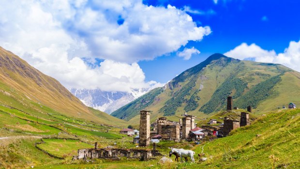 Ushguli Caucasus Mountains, Georgia