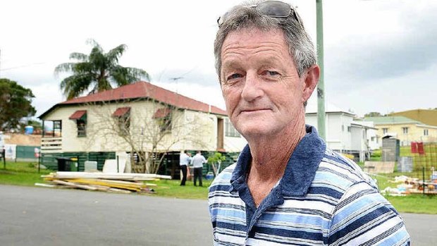 Home owner and landlord Rick Hyde at his Clay St, West Ipswich house.