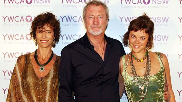 Fun family ... Rachel Ward and Bryan Brown with their daughter, Matilda.