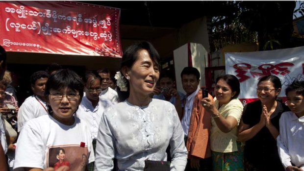 The byelections are expected to sweep Aung San Suu Kyi into parliament for the first time.
