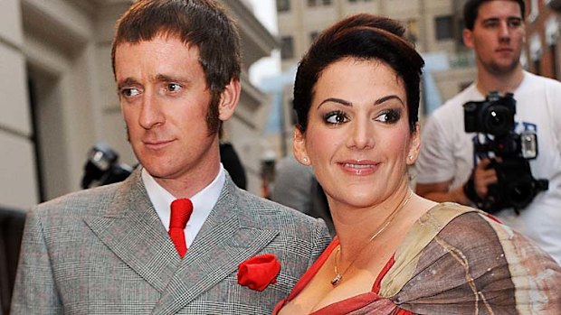 Bradley Wiggins with wife Catherine.