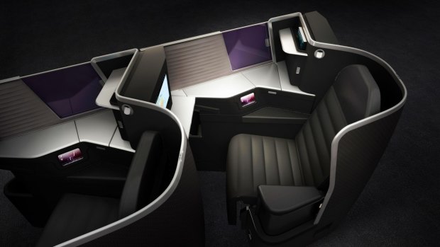 Virgin Australia's new business class seat.
