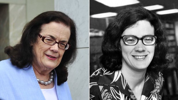 Respected &#8230; Michelle Grattan yesterday, and at the start of her newspaper career.